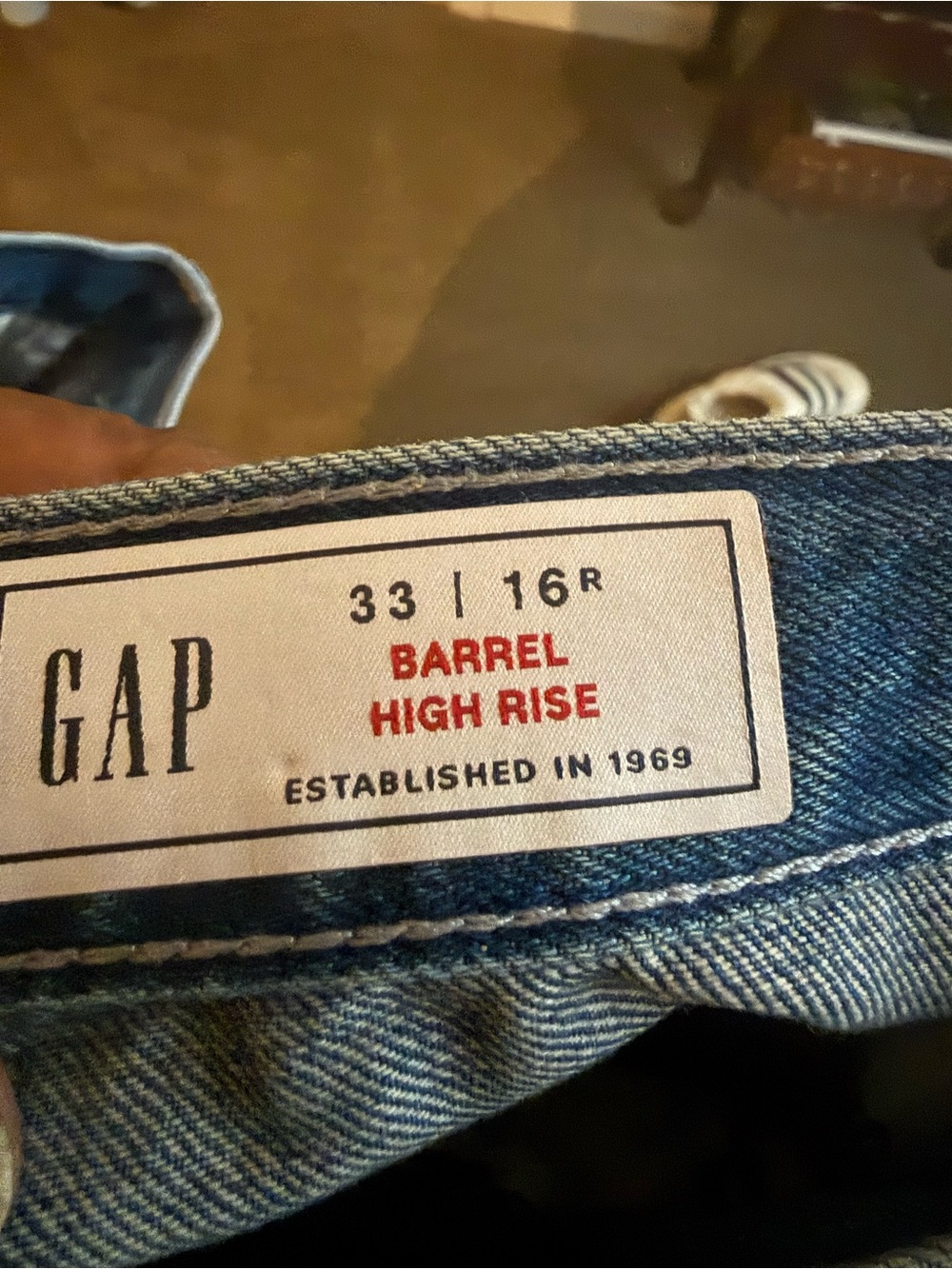 GAP Women’s Boyfriend Jeans - Medium Blue Denim